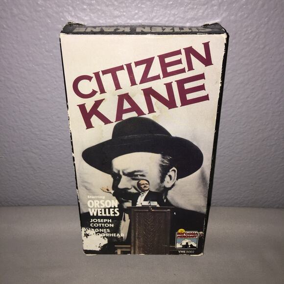Vhs Used Citizen Kane Tape Orson Wells Cotten Moorhead Damage Please View Pics - Picture 1 of 12